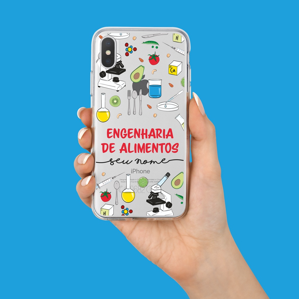 Capa Capinha de Celular Personalizada com sua Profissão - Engenharia de Alimentos