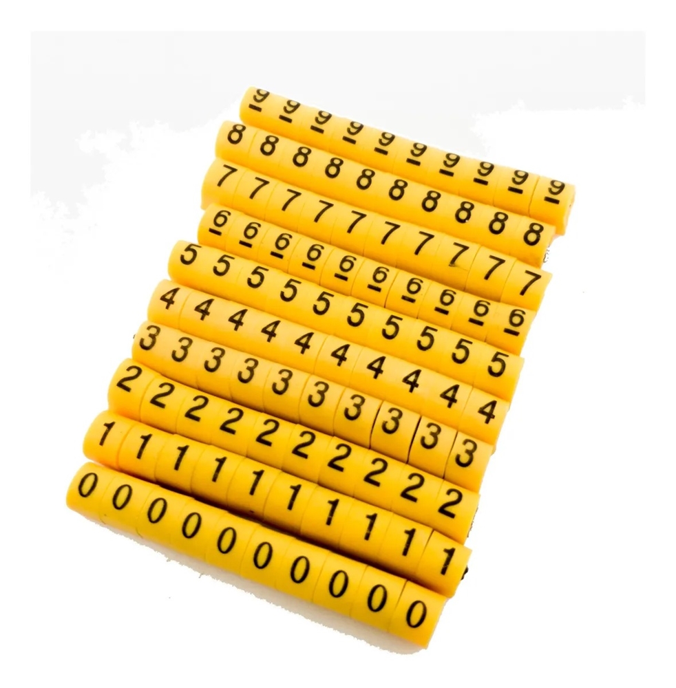Identificador Marcador Fios Cabos Anilhas 200pcs 0a9 - JNG