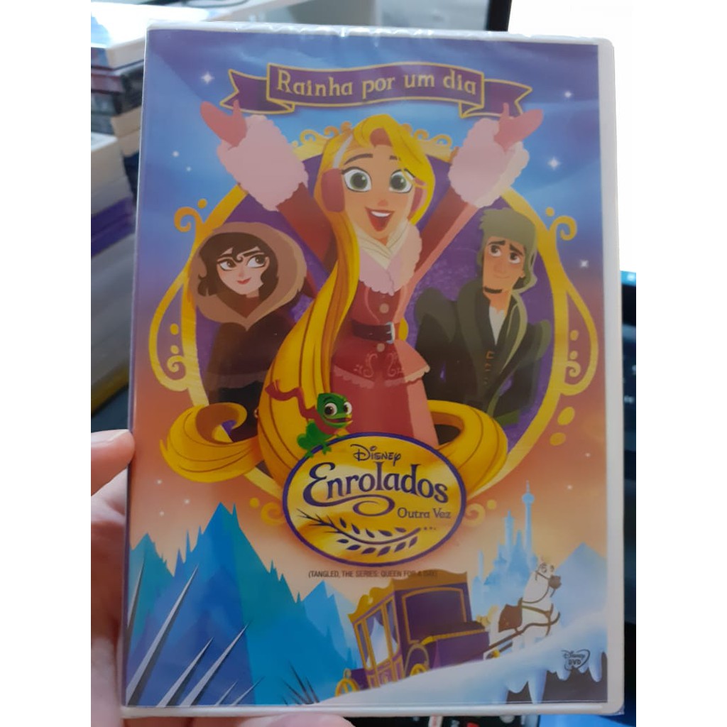 dvd disney enrolados outra vez rainha por um dia lacrado