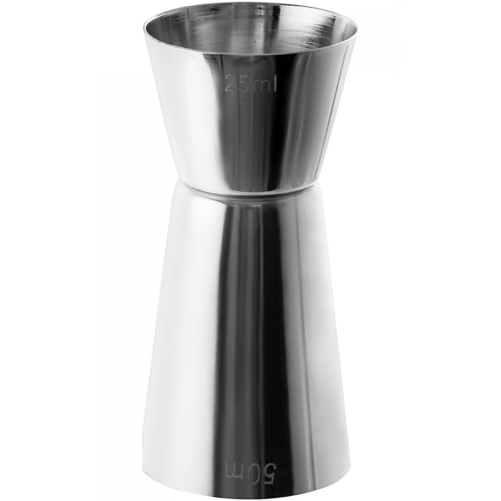 Dosador Americano De Inox Duplo 25 ml E 50 ml - Mimo
