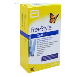 Tiras de glicemia Freestyle Optium 100unid
