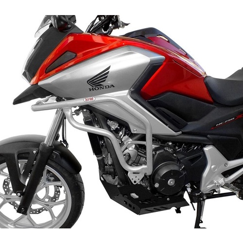 Protetor Motor e Carenagem com Pedaleira Nc 700x 750x Prata 2013 a 2021 - Scam