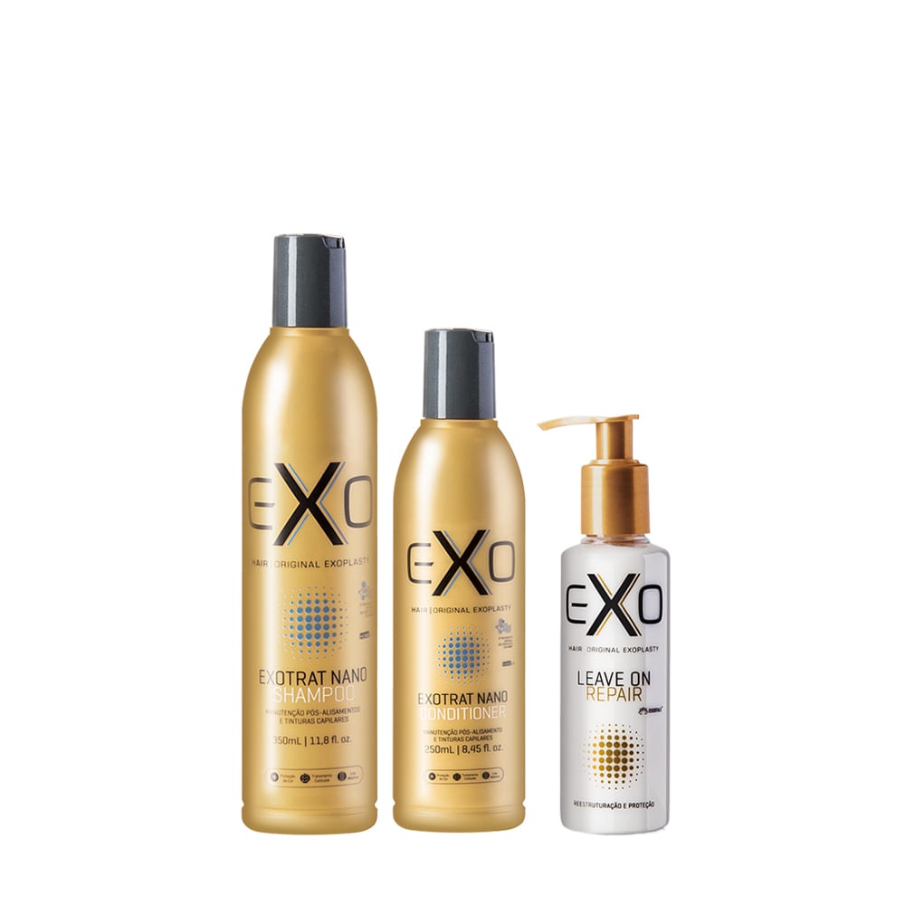 Kit Exo Hair Exotrat Home Use Essentials (3 Produtos) | Shopee Brasil