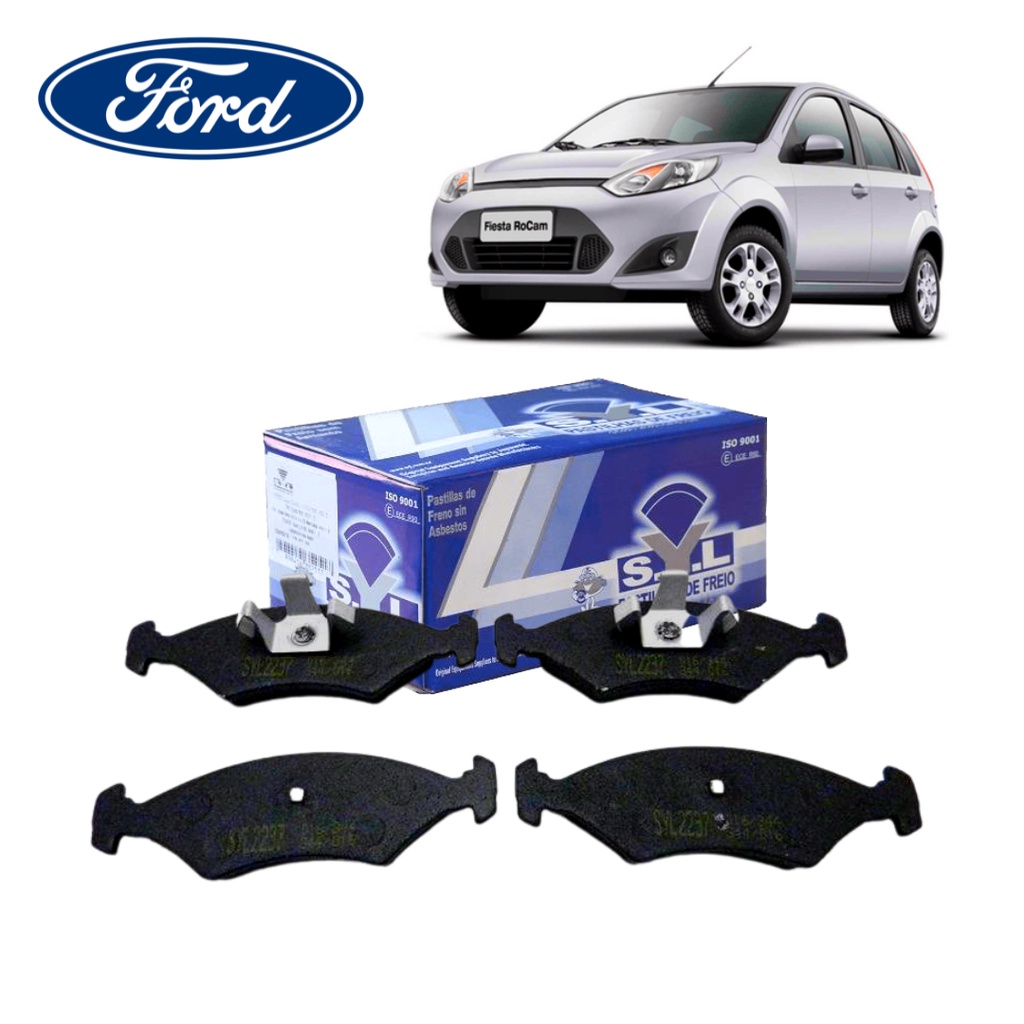Jogo Pastilha Freio Ford Fiesta 1.6 Rocam 2010 2011 2012 2013 2014 Sem Abs em Oferta na Shopee