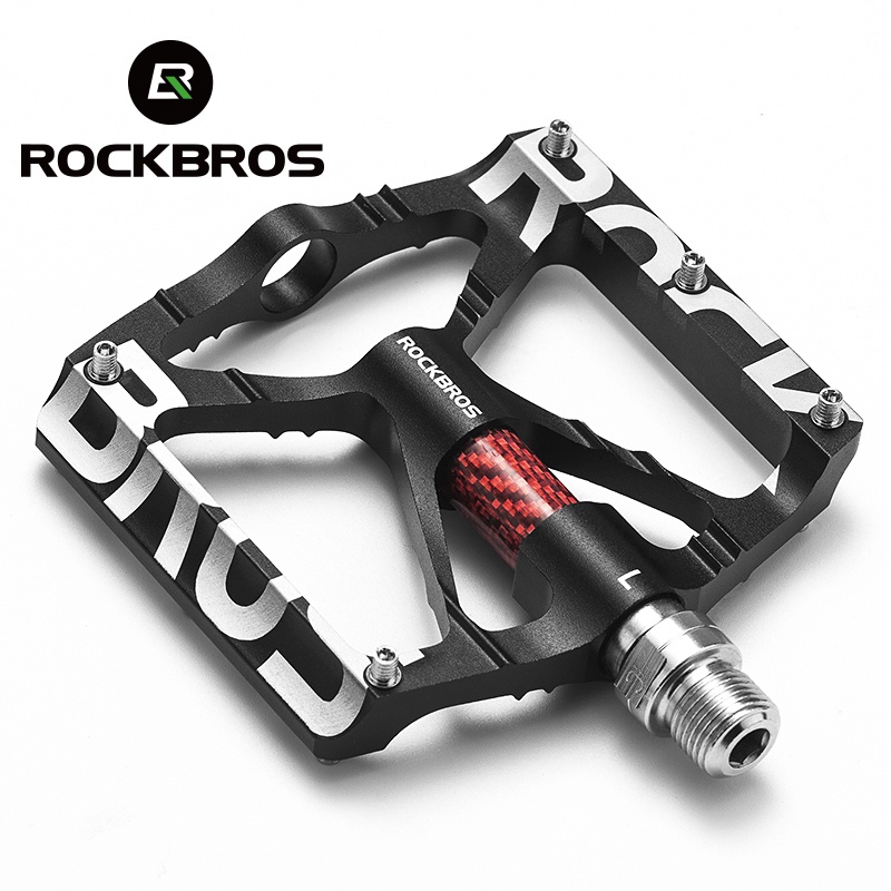 Rockbros Pedais De Bicicleta Ultraleve Mtb Mountain Bike Pedal Plataforma Reflexivo Liga De Alumínio Rolamento Ciclismo Pedais