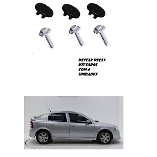 Kit Grampo e Parafuso para fixação do Farol Gm Chevrolet Astra Hatch- Astra Sedan- Montana - Agile