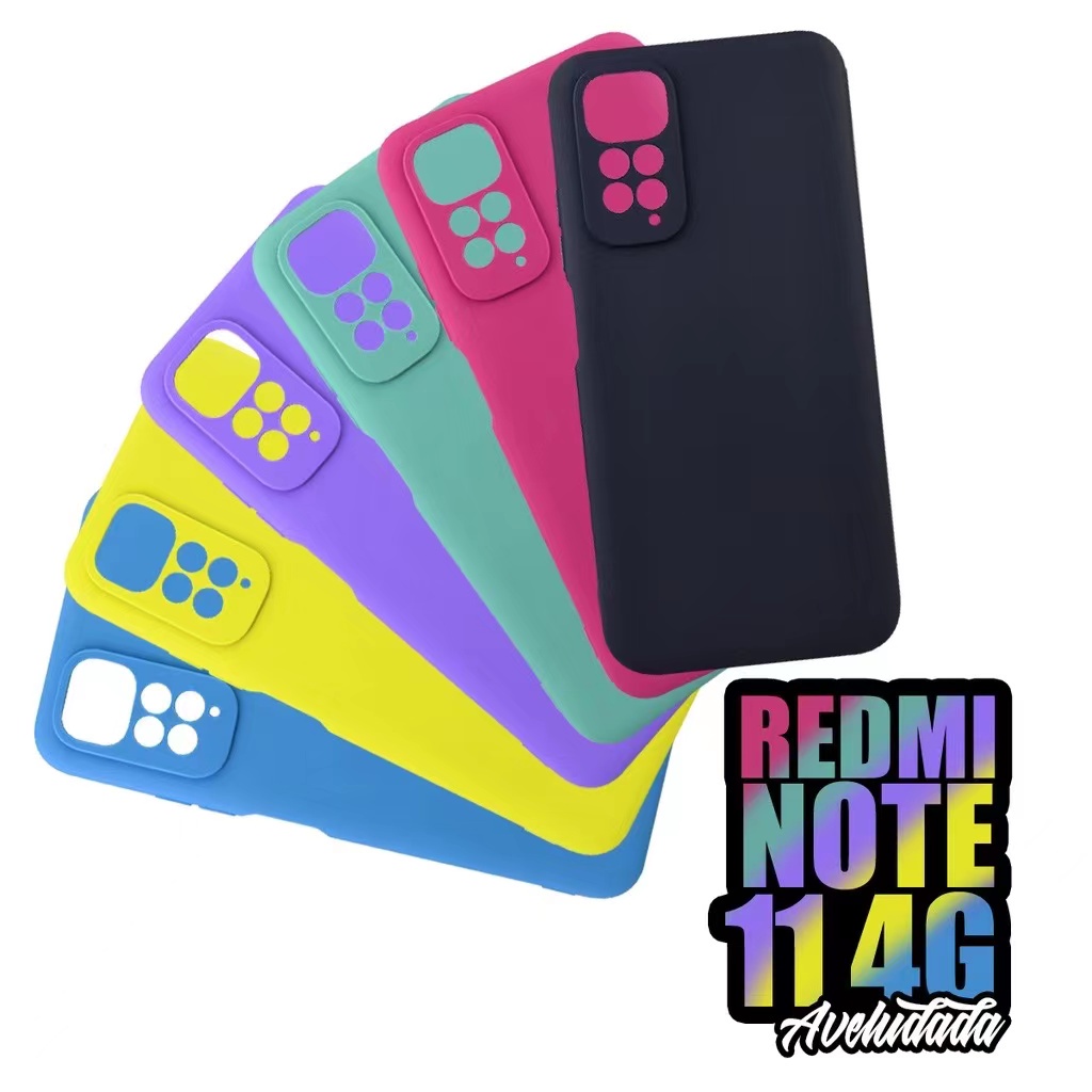capa capinha case Redmi Note114G/11s Silicone Aveludada