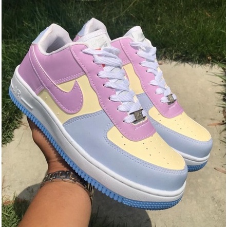Tênis Air Force Feminino Adulto Infantil - UV muda de cor no sol holográfico