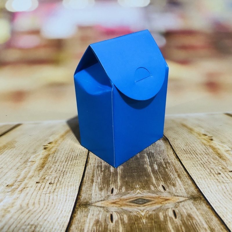 8 caixa MILK lembrancinha festas COR AZUL 80.5 em Oferta na Shopee