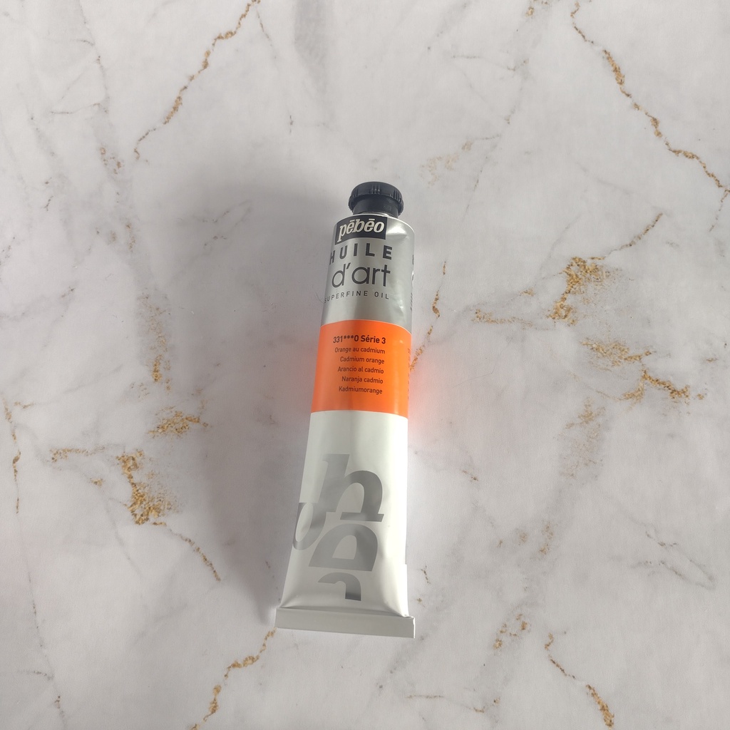 Tinta a Óleo Pébéo Huile D’Art 80ml 331 Laranja de Cádmio