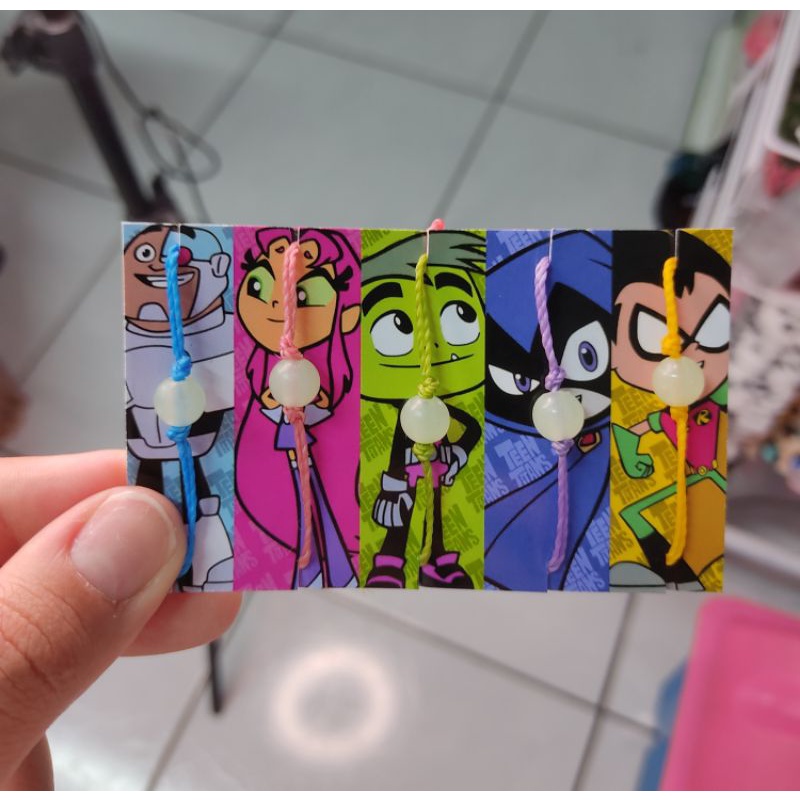 pulseira da amizade jovens titãns go