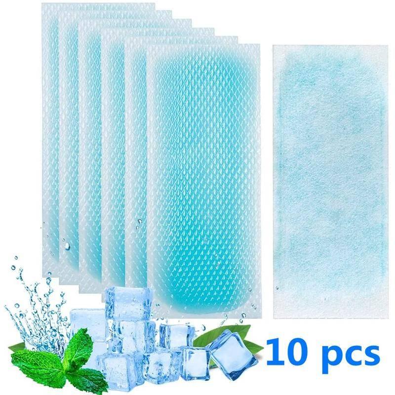 Adesivo de gel de compressão refrescante  10 pcs（5 pacotes） em Oferta na Shopee