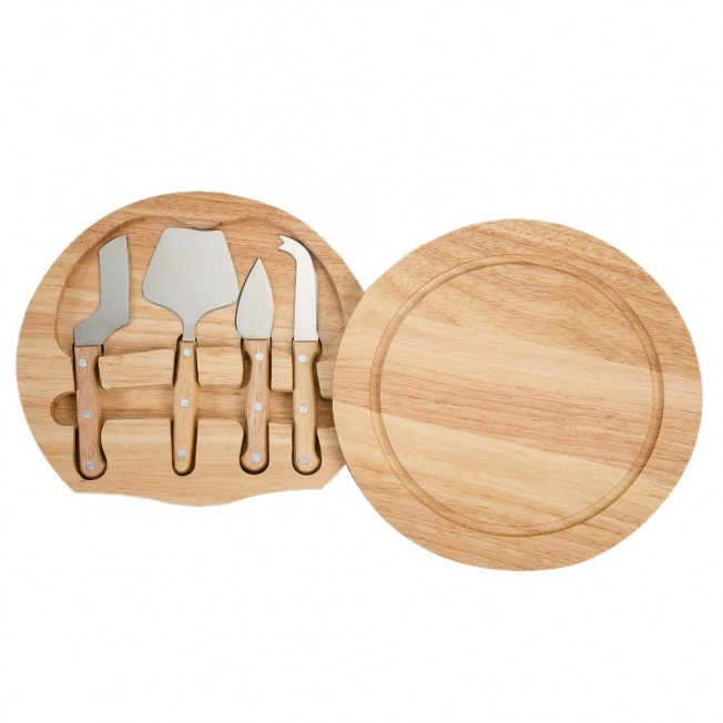Kit Queijo com 5 Peças em Inox com Tabua em Oferta na Shopee