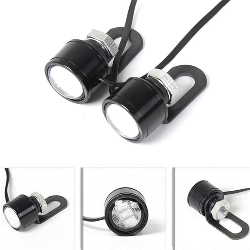 2 Pçs Lâmpada LED de Holofote / Farol de Neblina para Guidão de Motocicleta