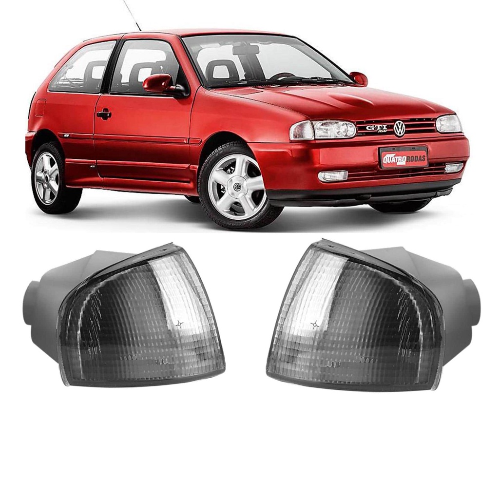 Par Lanterna Dianteira Pisca Seta Gol Parati Saveiro 1995 1996 1997 1998 1999 FUMÊ Encaixe CIBIÉ