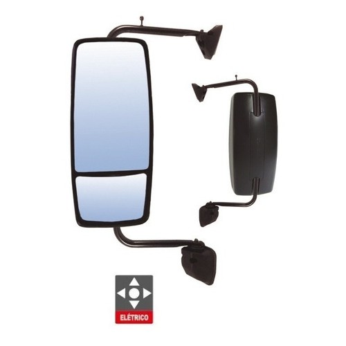 Retrovisor Ford Cargo 2012 Bifocal Convexo Eletrico S/ Desem