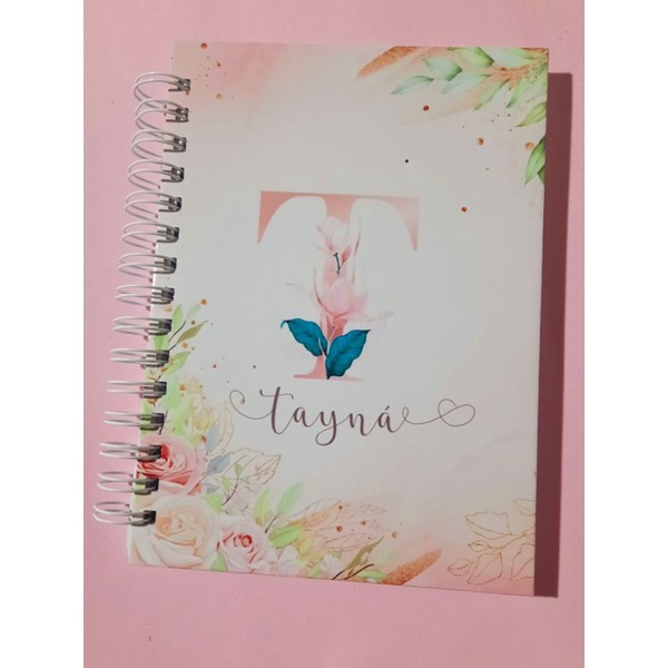 Agenda Personalizada Com A Letra E Nome | Shopee Brasil