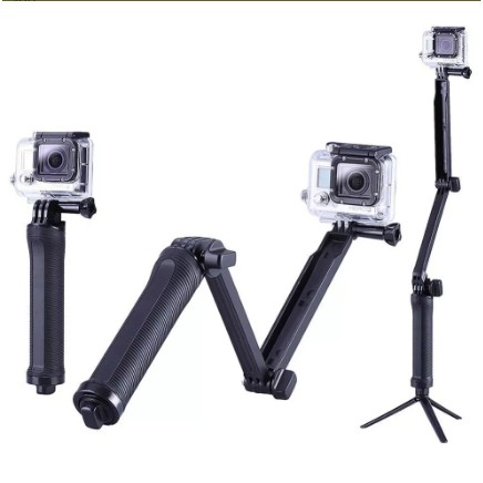 Bastão Monopod Retrátil Gopro Hero 5 4 3 3+ Tripe 3 Way Nf