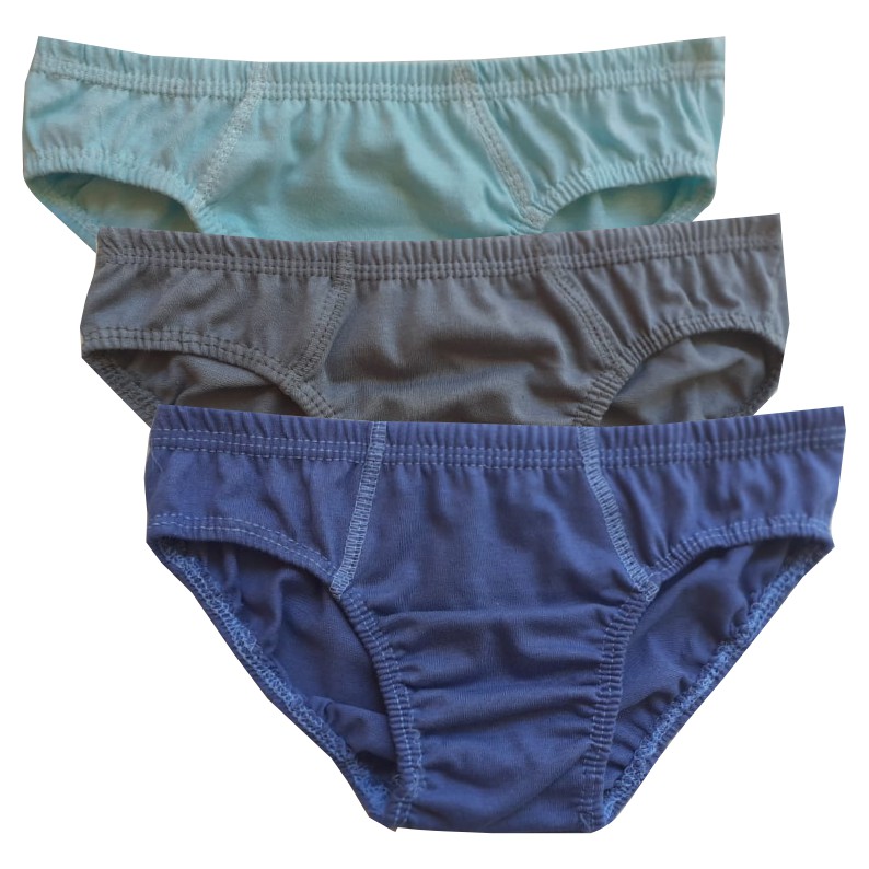 kit com 24 cueca slip infantil 100% algodão sortida