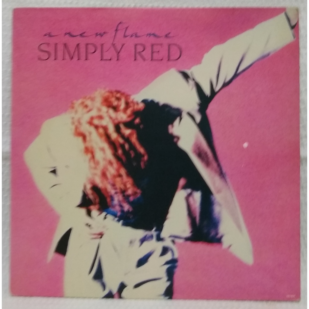 LP - SIMPLY RED - A NEW FLAME (ACOMP ENCARTE) - 1989
