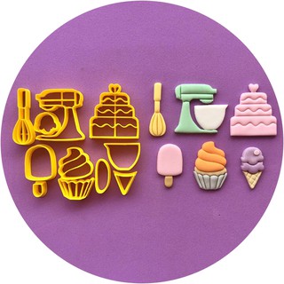 Kit de Cortador Confeitaria Sorvete Cupcake Lançamento