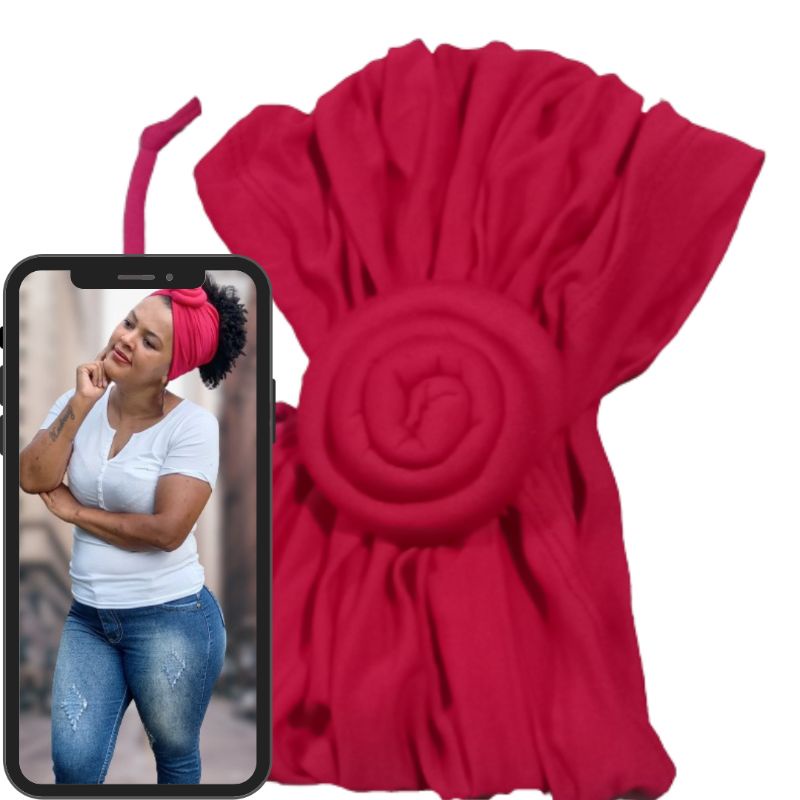 turbante afro presente feminino 2 em 1 em Oferta na Shopee