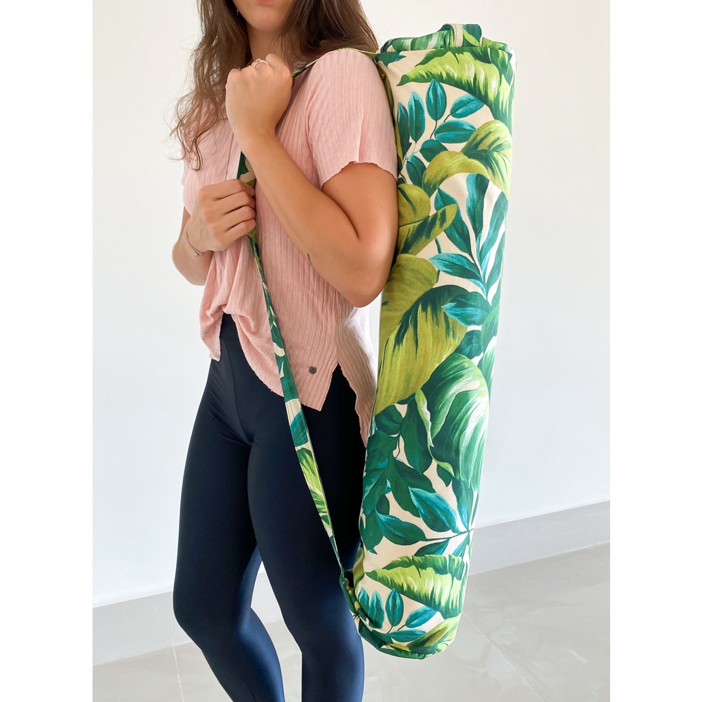 Imagem (5) Bolsa Para Tapete De Yoga, Bolsa Para Mat, Bolsa de Yoga, Yoga Bag - Estampas Diversas (5) - Mandala Flor Flores Floral Ioga Om Ohm Meditação Pilates Esporte Esportiva Karsten