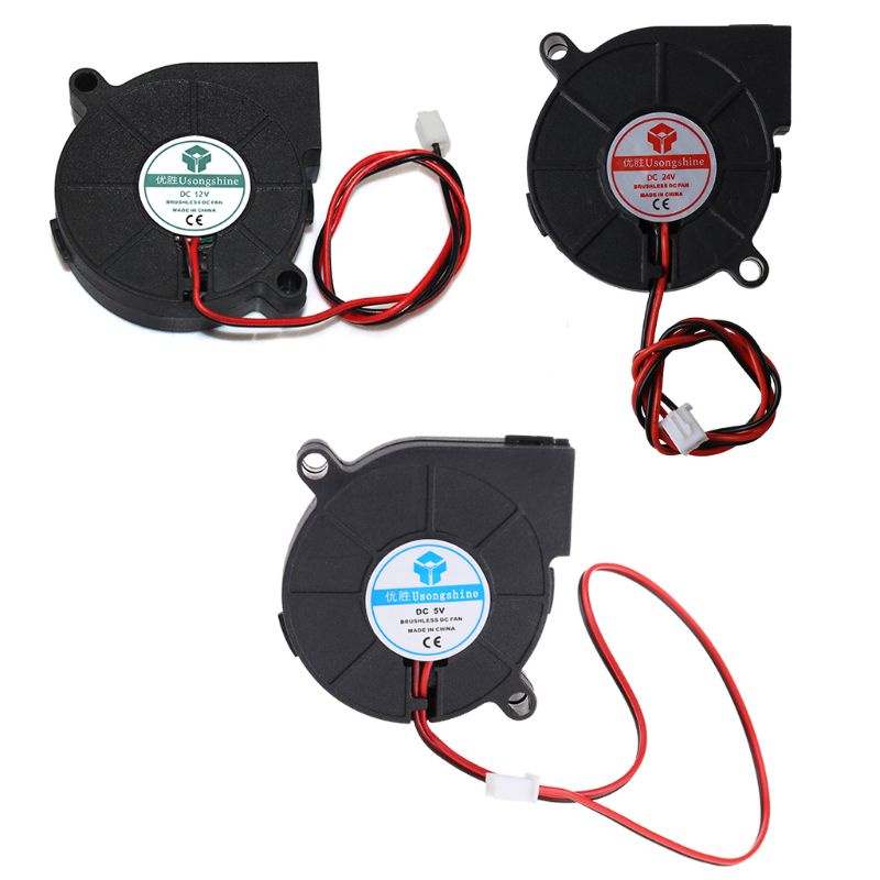 XI Speed 50mm Ventilador 5V 12V 24V 5015 Rolamento De Óleo 50x15mm Para Turbina Turbo