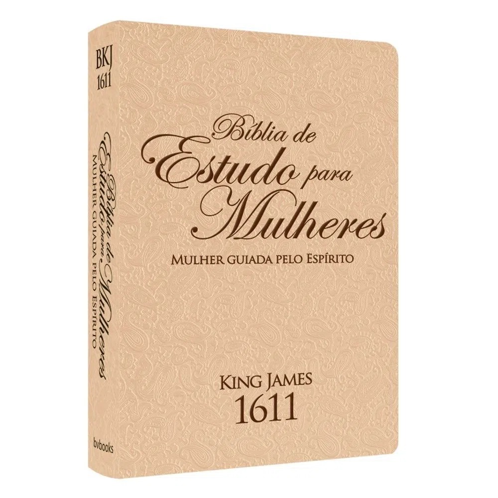 Bíblia de Estudo para Mulheres | Guiada pelo Espirito | BKJ 1611 | Letra normal | Rose e Preto - Books & Magazines