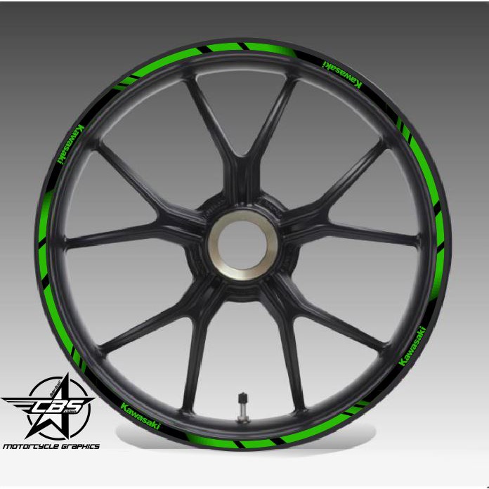 Frisos de Roda Ninja 250/300/400 verde