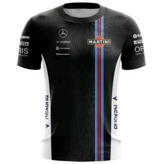 Camisa-Camiseta Martini PRETO Fórmula 1