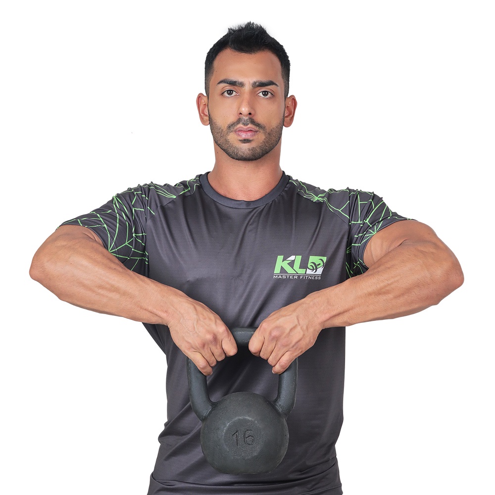 Kettlebell Pintado 16 Kg Crossfit Treinamento Funcional Musculação