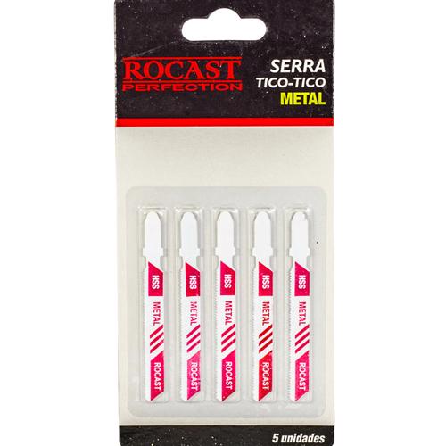 Lâmina de Serra Tico Tico para Metal 5 peças HSS BIM2 75 X 8mm 83,0005 ROCAST em Oferta na Shopee