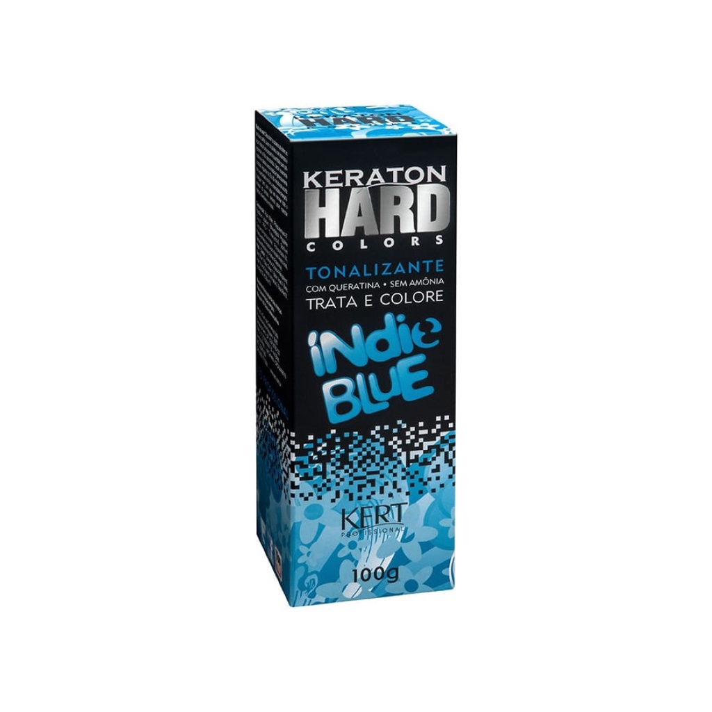 Tonalizante sem Amônia Keraton Hard Colors Indie Blue 100g - Kert