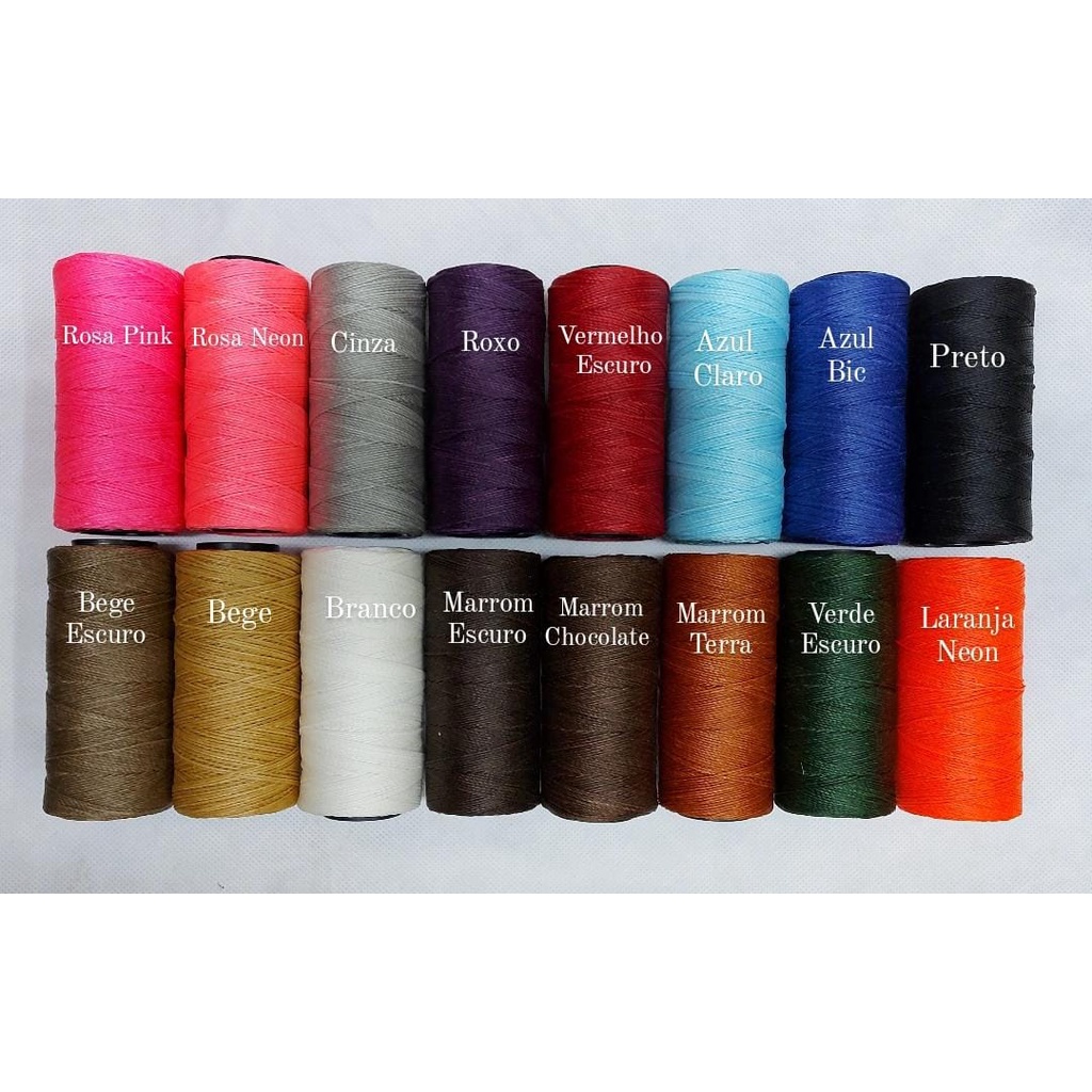 Linha Cordão Fio Encerado Cordone 100gr Várias Cores - Aproximadamente 160 mts em Oferta na Shopee