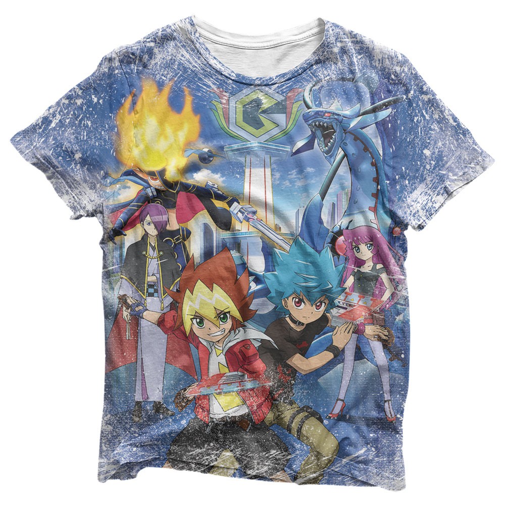 Camisa Yu Gi Oh Sevens Personagens - Camisas Yu Gi Oh Sevens Estampa Total