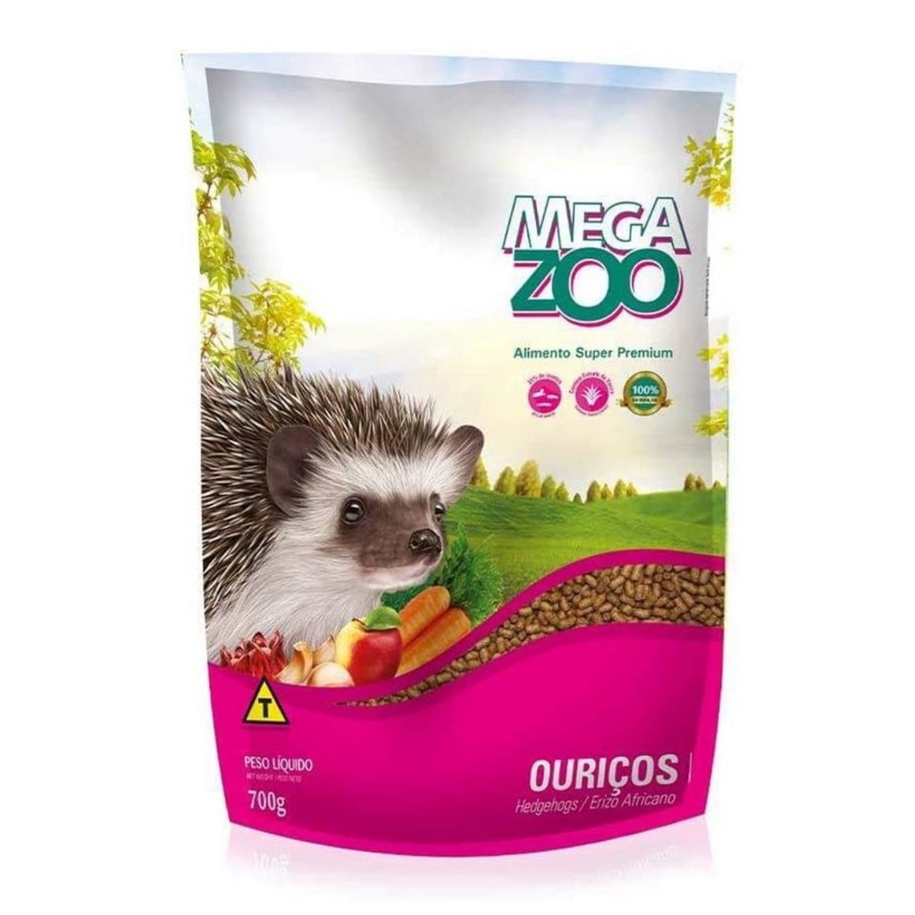 Ração Extrusada Oficial Ouriço Hedgehogs 700g Megazoo em Oferta na Shopee