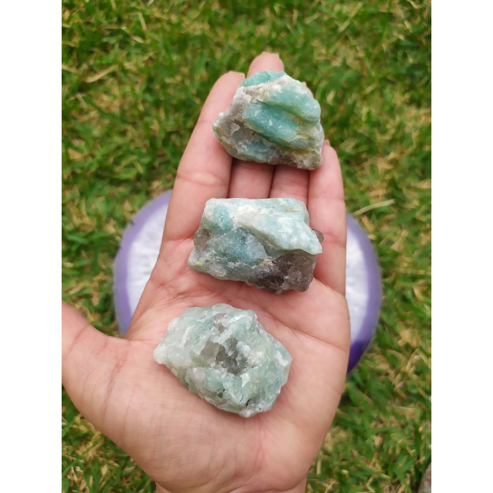 Pedra Bruta Amazonita – Esperança E Paz/pedra Natural/cristal/cristais/tarot/decoração