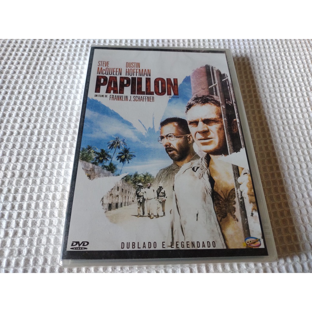 Papillon Dvd Filme Steve McQueen e Dustin Hoffman Lacrado e dublado
