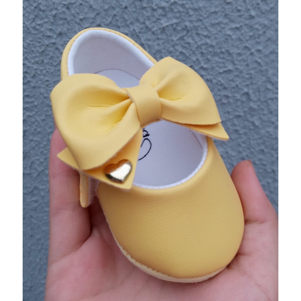 Sapatilha Amarela Uma Formosura Para Seu Bebe Linda E Delicada em Oferta na Shopee