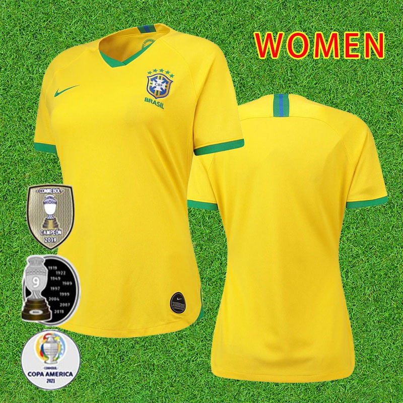 20 21 Camiseta De Futebol Feminina Brasil Home Away 2021 2022 Camisa De Manga Curta Para Mulheres Shopee Brasil