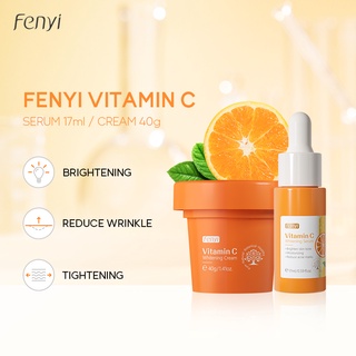 Fenyi Vitaminação De Vitamina C/Creme Brilhante/Sérum Desbota/Cuidados Com A Pele 2pçs