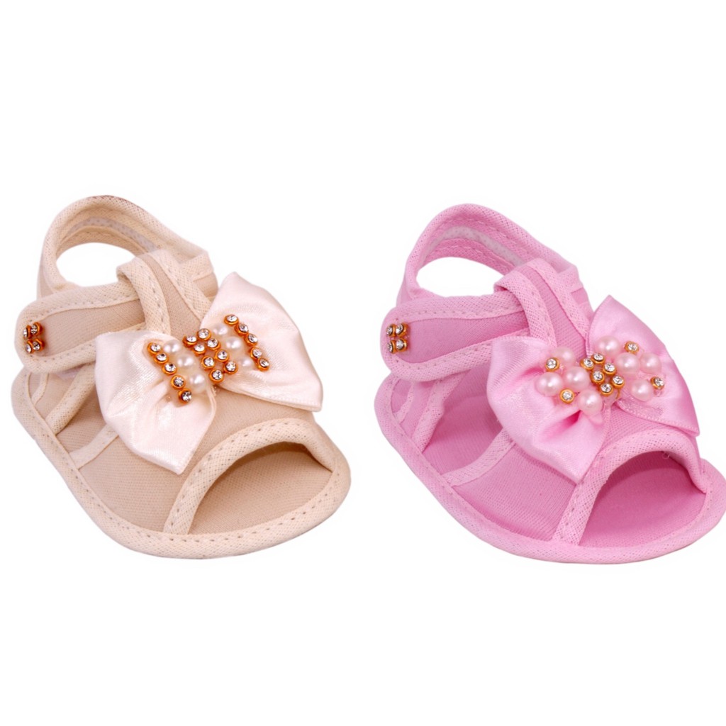 Sandália de Bebê Recém Nascida Kit 2 pares Sapatinho Bebê Rn em Oferta na Shopee