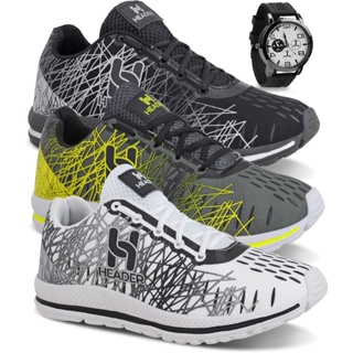 Kit 3 Tênis Masculino Header Spider Esportivo Mais Vendido Promoção + Relógio em Oferta na Shopee
