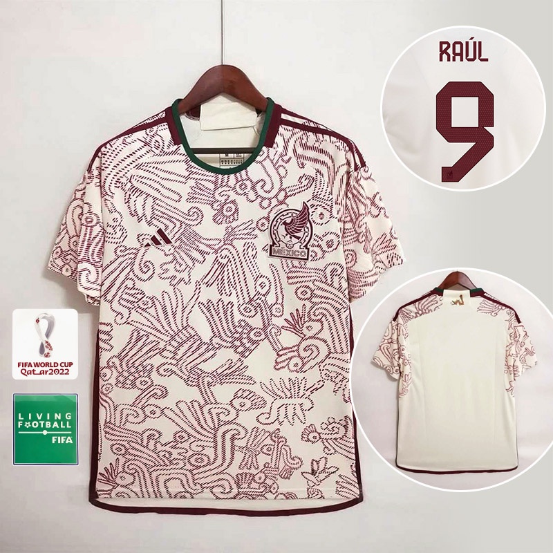México Camiseta Do Mundo De Futebol 2223 Longe Jersey Nome