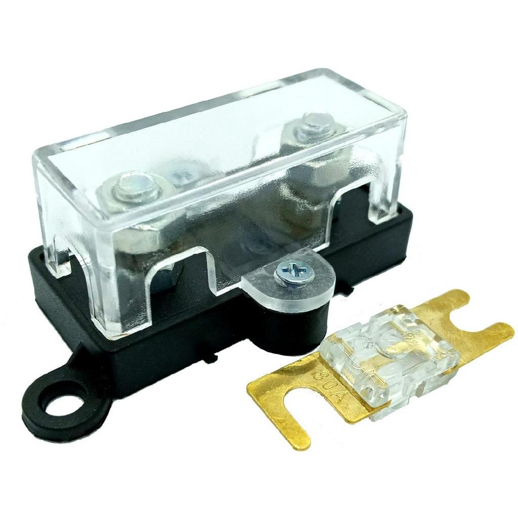Porta Fusível Midi Pequeno e Fusível Mini Faca de 80 Amperes