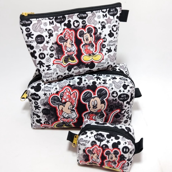 Kit Organizador  Personalizado Presente Mimo Minnie e mickey dia das mães dia da mulher