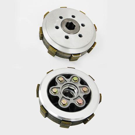 Cubo+plato Embreagem Completo Com 06 Disco Cross - Today125/titan -99/ks/es/fan125 -08/xlr125