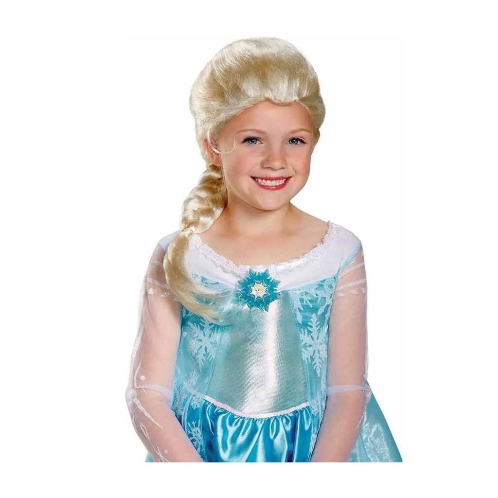 Peruca Infantil Rainha Elsa Frozen - 3 A 10 Anos em Oferta na Shopee