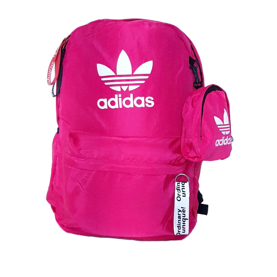 asustado Presidente Último Bolsa mochila Adidas impermeável feminina média reforçada com bolsinha rosa  pink | Shopee Brasil